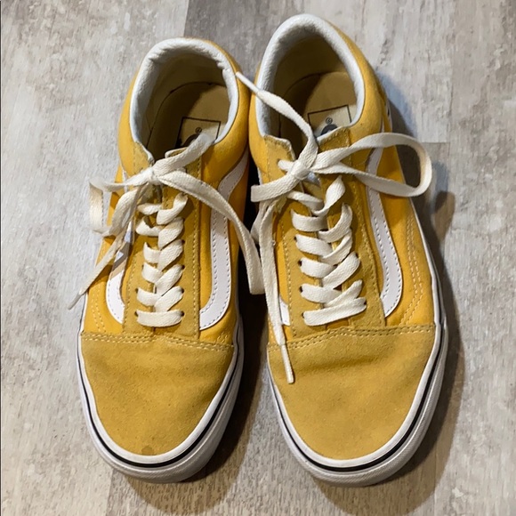 dark yellow vans
